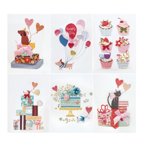 프롬앤투 강아지.고양이 카드세트 FT1034 (6종세트)