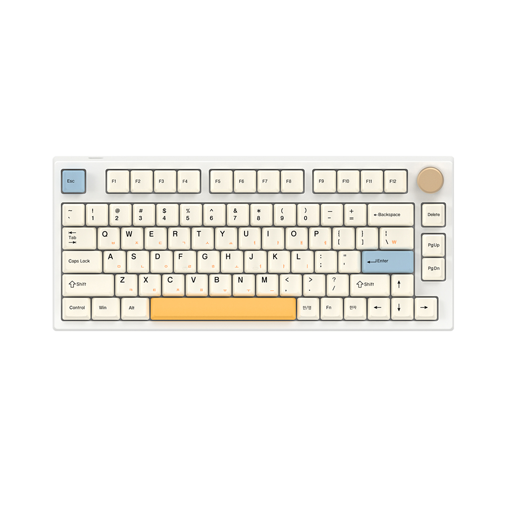 Keydous NJ80-AP 유무선 핫스왑 풀윤활 기계식 크림아이보리