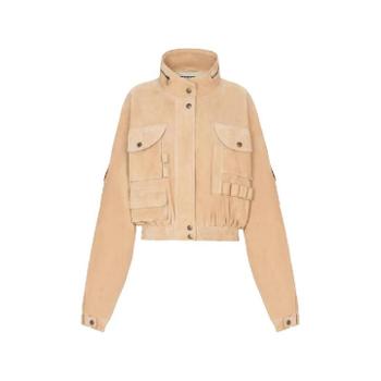 발망 포켓 스웨이드 봄버 재킷 GF0TFA85LB12