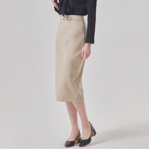 매긴 프론트 비조 백 슬릿 스커트_PBMF6S1SK8000