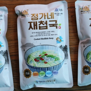 하동 고향집 섬진강 맛집 재첩국 500g 10팩_이미지