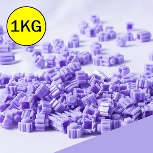 1KG  23.디폼블럭 연보라 약5600개  8mm