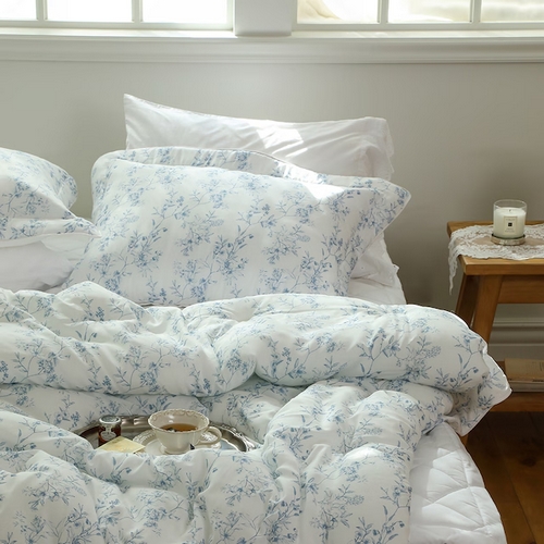  플로라 블루밍 텐셀 모달 100 옥수수솜 차렵이불 패드세트 [킹 K]