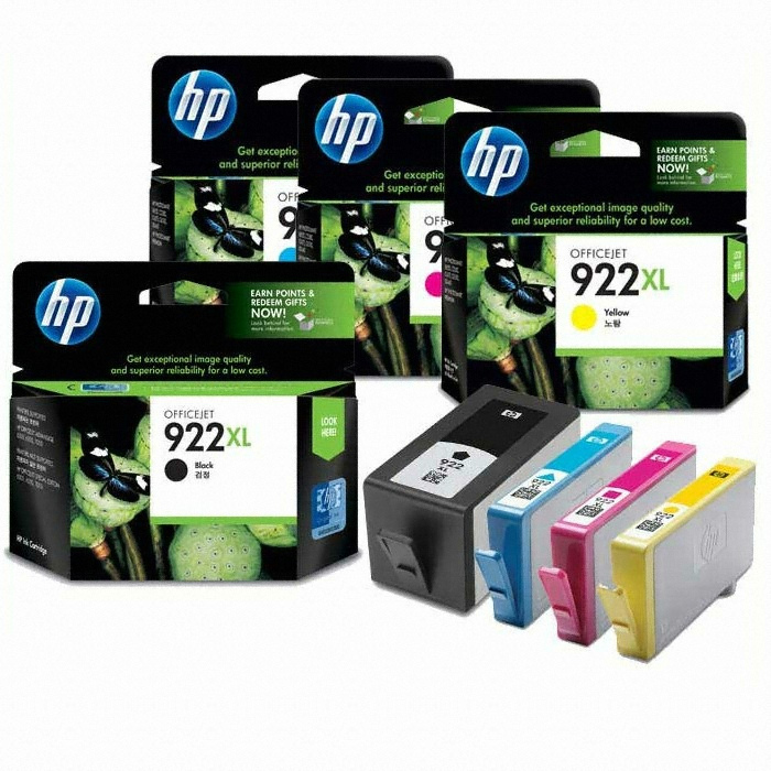HP ��ũ 922XL (CN026AA, CN027AA, CN028AA, CN029AA) 4�� ��Ʈ