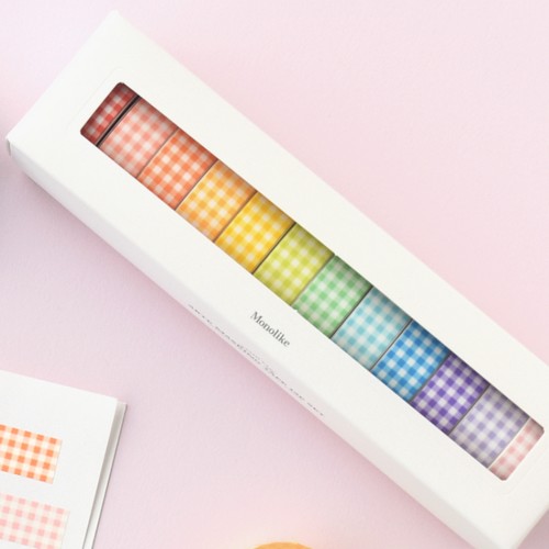 모노라이크 아르떼 마스킹테이프 샤베트 체크 세트