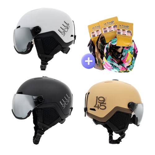 엘르스포츠 스키/스노우보드 바이저 헬멧 화이트 (ESHG-2400)