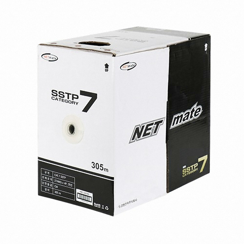 강원전자 NETmate CAT.7 SSTP 다이렉트 케이블 (NMC-US7305, 305m)_이미지