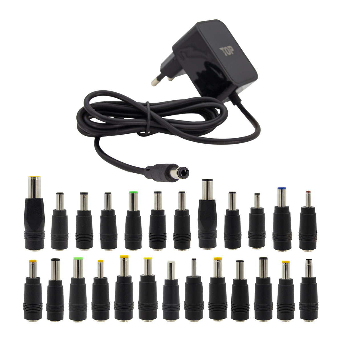HDTOP DC 5V 2A SMPS 블랙 어댑터 (HT-AD132 / 25종 젠더)_이미지