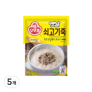 오뚜기 옛날 쇠고기죽 85g (5개)_이미지