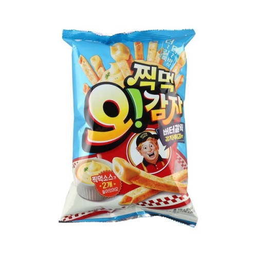 오리온 찍먹 오감자 버터갈릭 감자튀김맛 115g (1개)_이미지