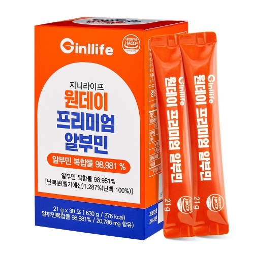 지니트레저 지니라이프 원데이 프리미엄 알부민 21g 30포 (1개)_이미지