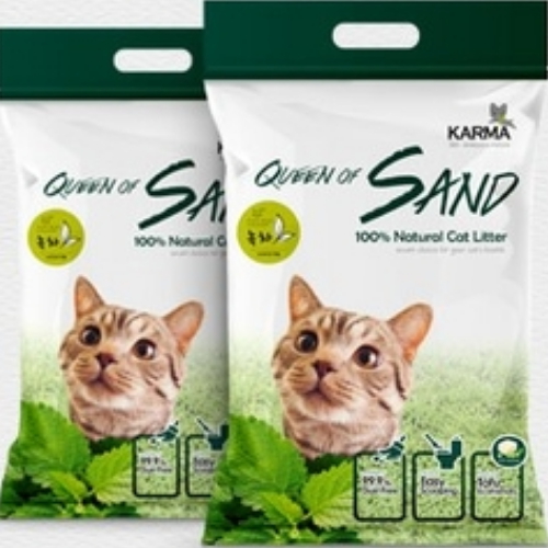 채널펫 카르마 퀸오브샌드 두부모래 녹차 3kg (2개)