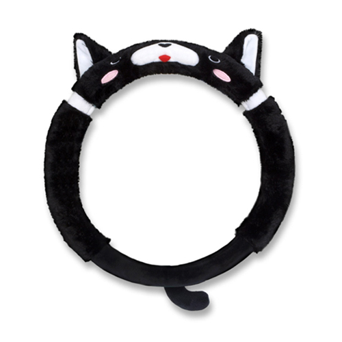 라임디자인  블랙탄이 입체 밍크 겨울 핸들커버