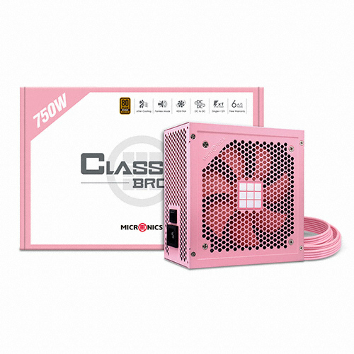 마이크로닉스 Classic II 750W 80PLUS브론즈 230V EU HDB 핑크_이미지