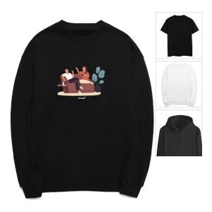 친구 수다 티셔츠 카페 커피 한잔 후드티 맨투맨 W548ED4