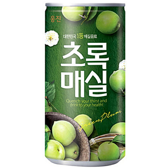 웅진식품 초록매실 180ml (캔) (15개)_이미지