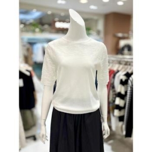 트리아나 소고 세이브존01 자수 배색 니트 티셔츠 AK2TA02 S14789666_이미지