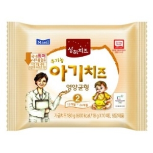 매일유업 상하 유기농 아기치즈 2단계 영양균형 (80매)_이미지