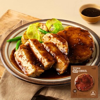 와이즈유엑스글로벌 <b>아임</b><b>닭</b> <b>닭</b>가슴살 소스 스테이크 왕갈비맛 100g