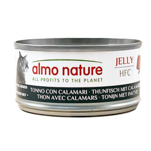 알모네이쳐 HFC 젤리 참치와 오징어 캔 70g (1개)_이미지
