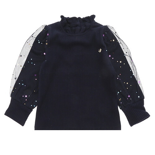 프렌치캣 NV 별샤 골지 티셔츠 Q36DBT070