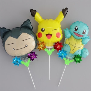 바람개비풍선 피카츄 꼬부기 잠만보 캐릭터풍선