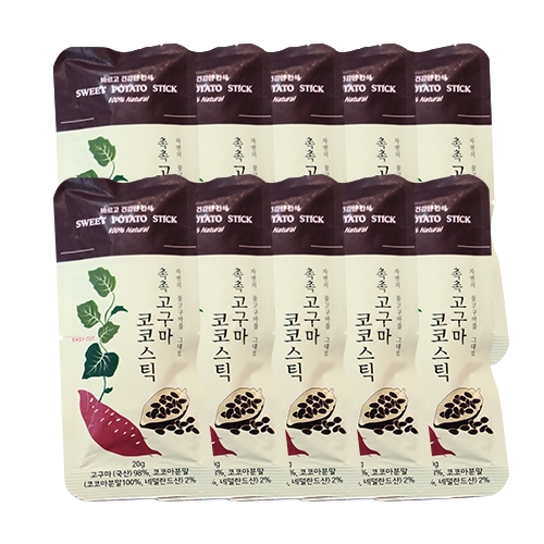 한울푸드 촉촉 고구마 코코스틱 20g (10개)_이미지