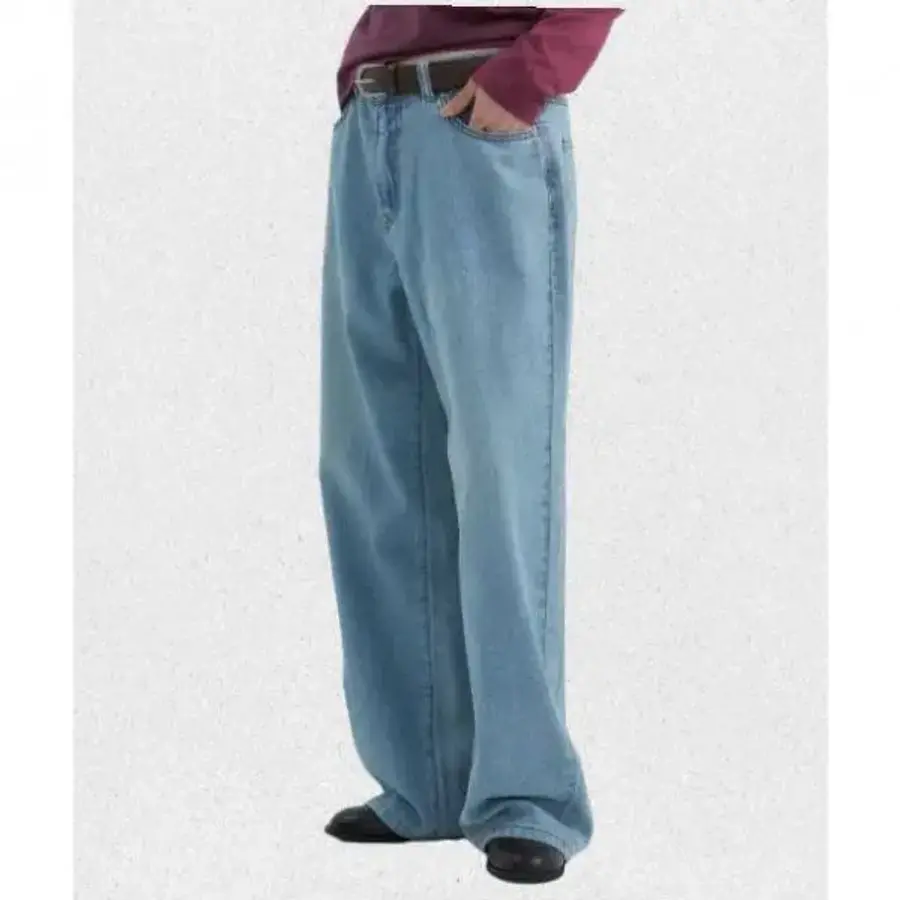 ltgt CGP 우먼 와이드 핏 써머 데님-워싱 라이트 블루 CBFUWDP102WL 1439324