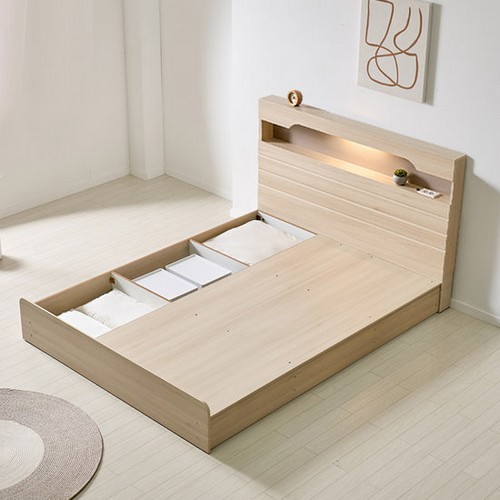 BIF보루네오 모닝듀 KC775 호텔라인 평상 LED침대 Q (독립스프링)_이미지