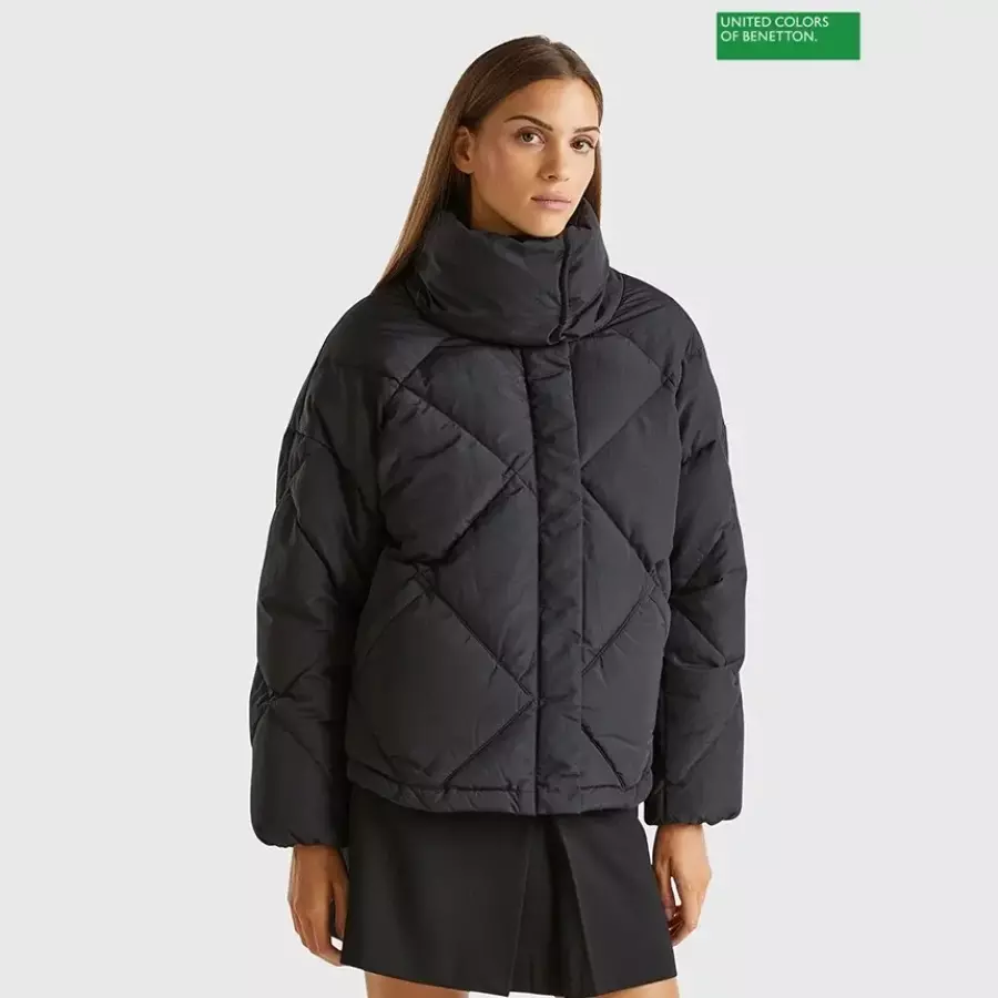 베네통 High neck quilting jumper 4F_2FEADN06A