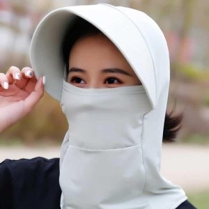 여자 나들이 그늘 모자 야외 활동 얼굴 가리개 선캡 WA40528