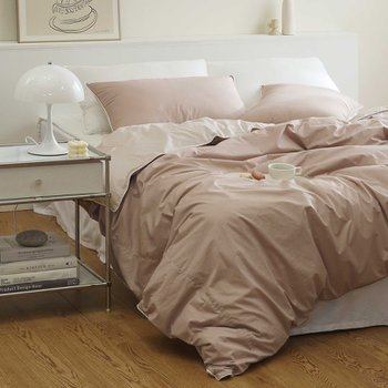 플로라 클린 순면 고밀도 60수 양면 이불커버 풀세트 (슈퍼싱글 SS)_이미지