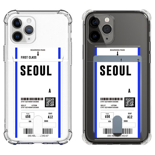 로펠 아이폰16 프로 맥스 비행기 티켓 투명 카드 케이스