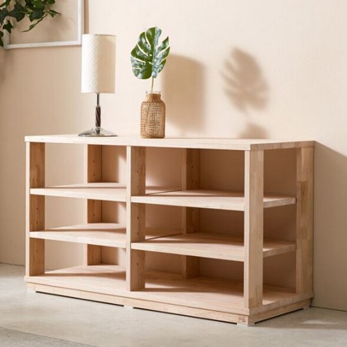 다오름  심우 24T 고무나무 원목 와이드 오디오 장식장 690