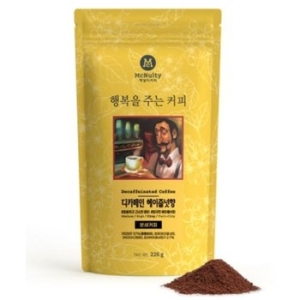 맥널티 행복을 주는커피 디카페인 헤이즐넛향 분쇄커피 226g