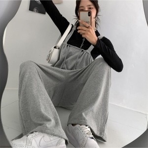 브이와이VY 여자 개강룩 H라인 FW 분홍바지 세미와이드 팬츠_141576