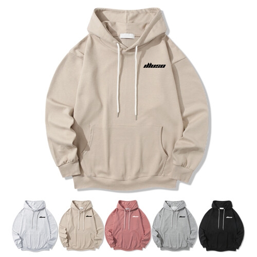  로고 레터링 일루소 소프트 특양면 후드티