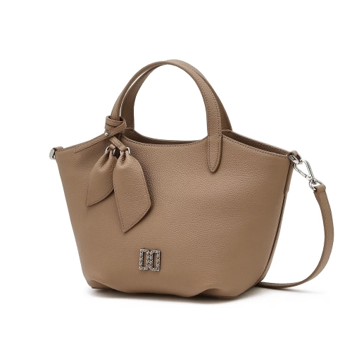 LF 닥스 베이지 DD로고 소가죽 토트백_DCBA6E340I2_이미지