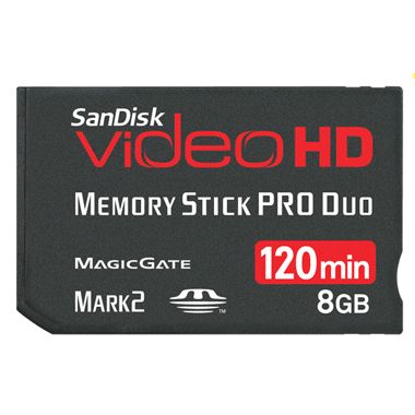 Sandisk 메모리스틱 프로듀오 Video HD (8GB)_이미지