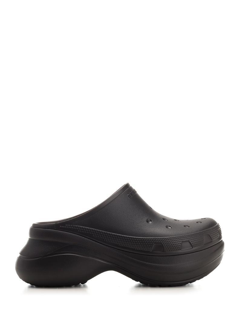 발렌시아가 X 크록스 플랫폼 클로그 샌들 720857 W1S8E (1000, 블랙)_이미지