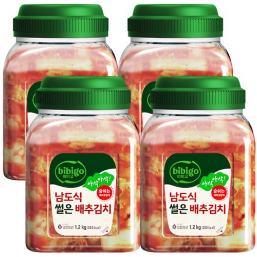 비비고 남도식 썰은 배추김치 1.2kg (4개)_이미지