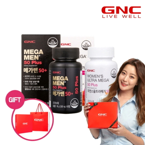 GNC 메가맨 50+ 60정+우먼스 울트라메가 50+ 60정 세트