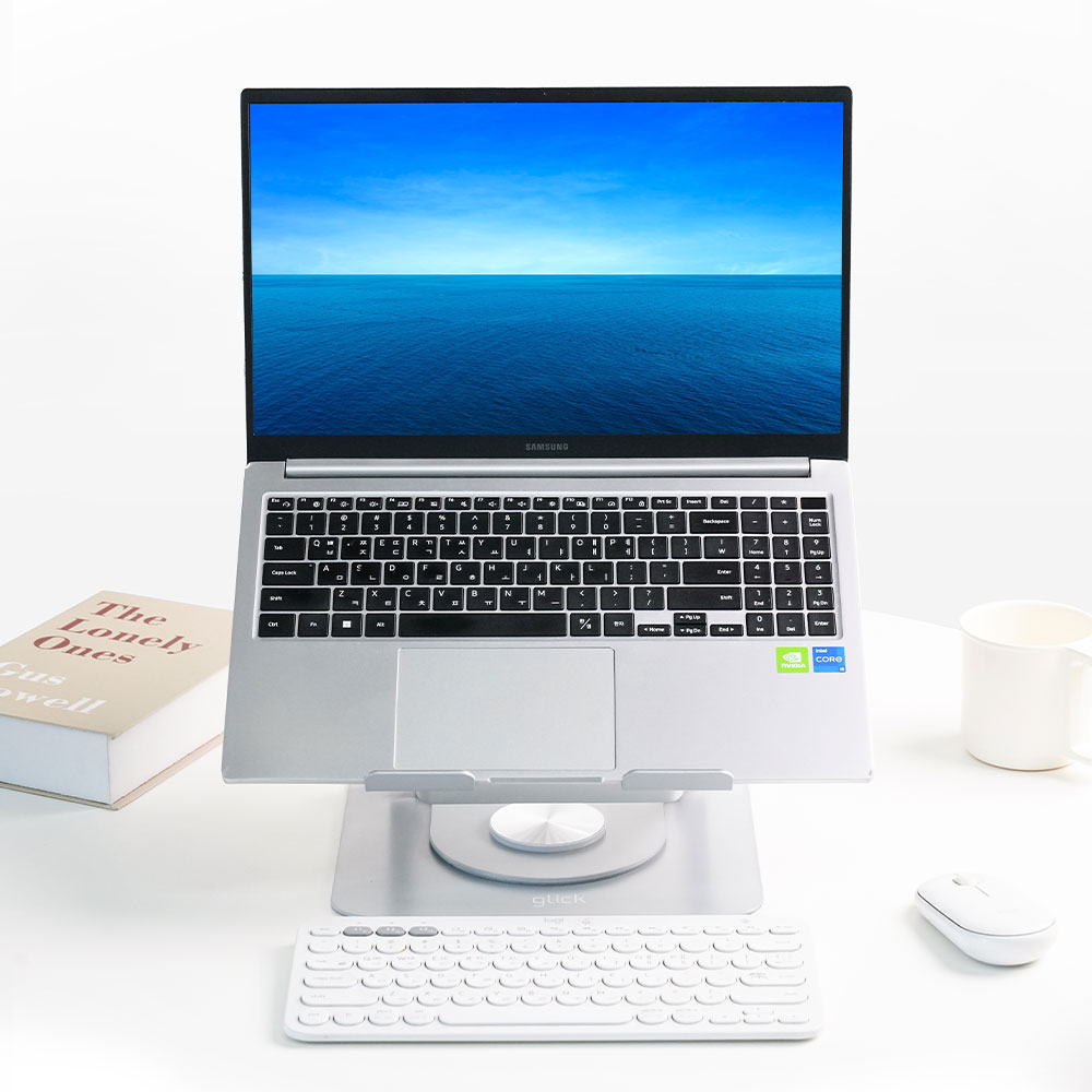 지클릭커 스텔라 360도 회전 노트북 쿨링패드_이미지