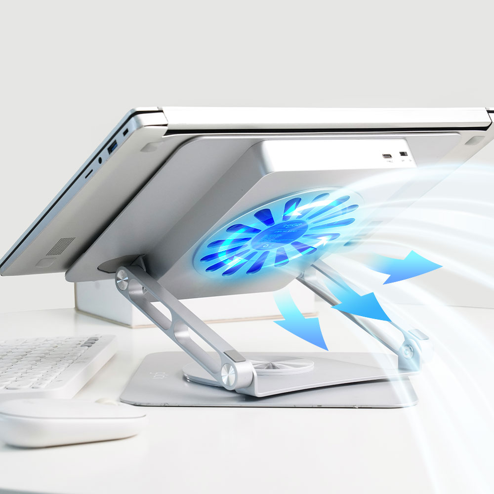 지클릭커 스텔라 360도 회전 노트북 쿨링패드_이미지