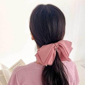  쉬폰 러블리 헤어핀 핑크 여친패션 러블리헤어핀-WFB2314