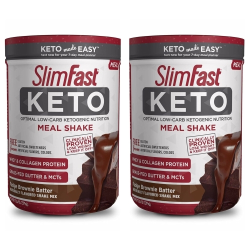 [불명] 슬림패스트 키토 쉐이크 퍼지 브라우니 379g 2팩