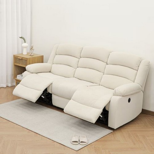 바네스데코 스테이 듀얼 제로월 패브릭 리클라이너 3인용_이미지