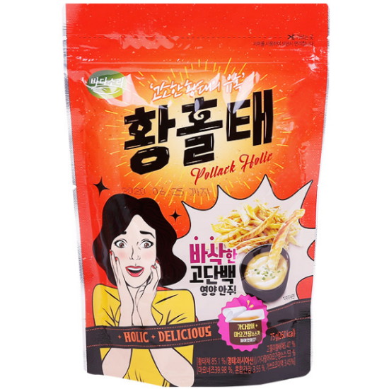 바다소리 고소한 황태의 유혹 황홀태 75g (4개)_이미지