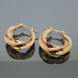 핑크골드콤비 링귀걸이 5.8g JC-W2136_이미지