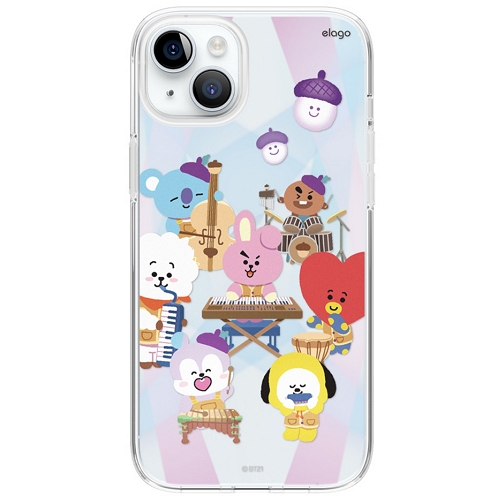 엘라고 아이폰15 플러스 BT21 홉인럽 하이브리드 케이스